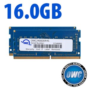 (*) 16.0GB (2 x 8GB) Original PC4-19200 DDR4 2400MHz 260-Pin SO-DIMM Memory Upgrade Kit