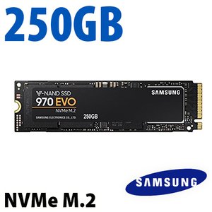 (*) 250GB Samsung 970 EVO PCIe 3.0 NVMe M.2 2280 Solid-State Drive